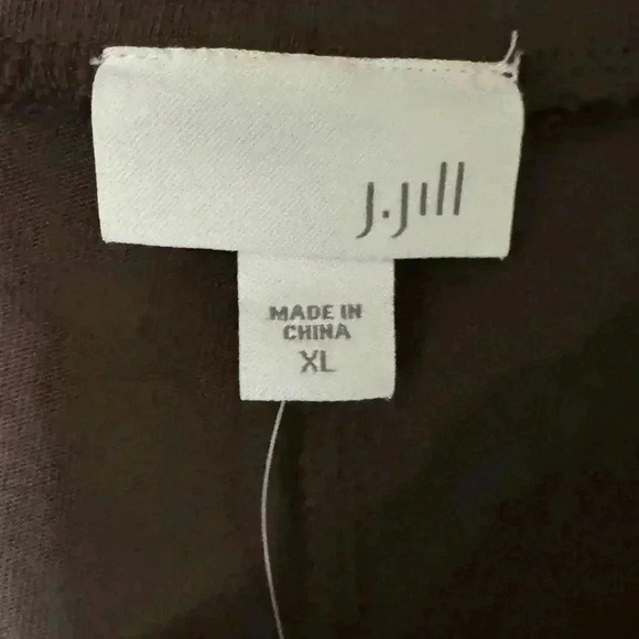 J.Jill Wide Leg Cropped Brown Pull On Pants Pockets Size XL - Picture 3 of 5